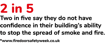 2 in 5 Two in five say they do not have confidence in their building’s ability to stop the spread of smoke and fire. ...