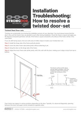 Installation Troubleshooting Twisted Door Thumbnail