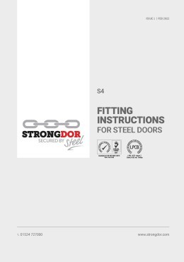 SR4 Steel door fitting instructions 