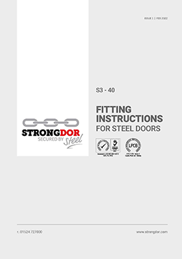 Securidor SR3 steel door fitting instructions 