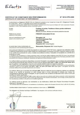 Efectis Certificate 1812 CPR 2290 Thumbnail