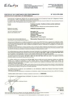 Efectis Certificate Thumbnail