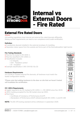 Internal V External Fire Doors Thumbnail
