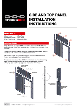 SIDE AND TOP PANEL INSTALLATION INSTRUCTIONS THUMBNAIL