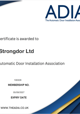 Strongdor ADIA Certificate Thumbnail