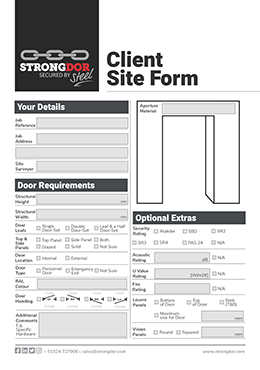 Strongdor Client Site Form Thumbnail