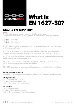 Strongdor What Is EN 1627-30