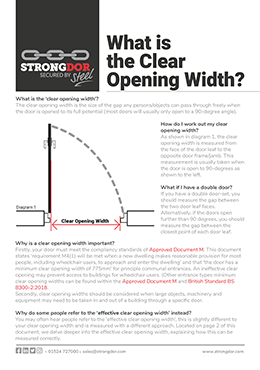 StrongdorWhatistheClearOpeningWidth22Thumbnail