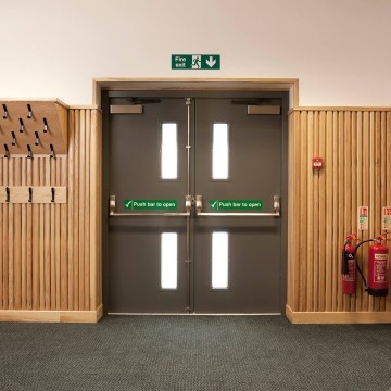 Greysteelfireexitdoor