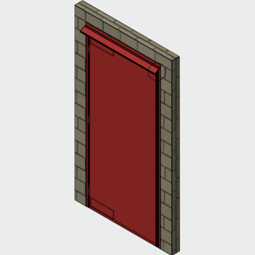 Steel door rain drip and deflectors