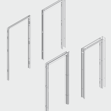 Steel door frame options