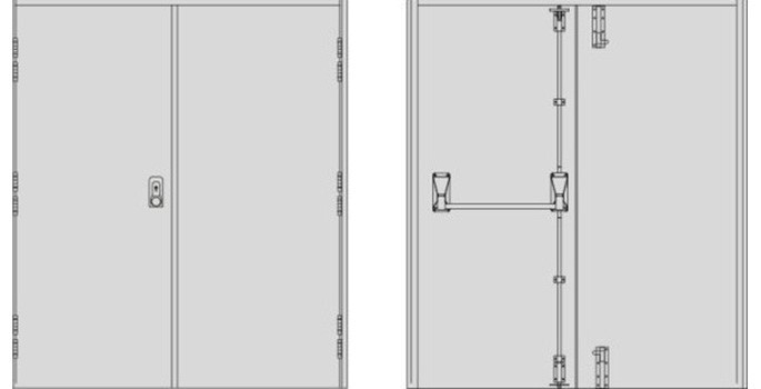 SR2 double doors