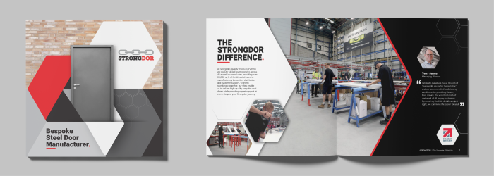 Strongdor brochure with steel door images