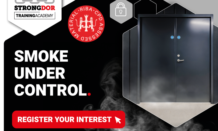 SMOKE UNDER CONTROL event listing with grey steel door